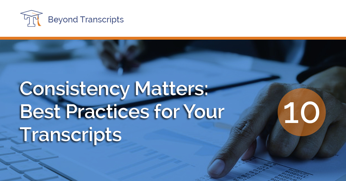 Consistency on transcripts